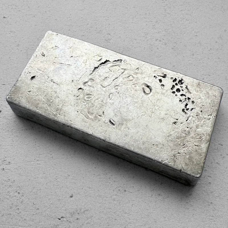 Vintage Engelhard 1 Kilo .999 Silver Poured Bar 32.15 oz - Stunning surfaces!