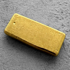 Vintage Engelhard 2 oz Gold Poured Bar 2oz - 5 digit serial