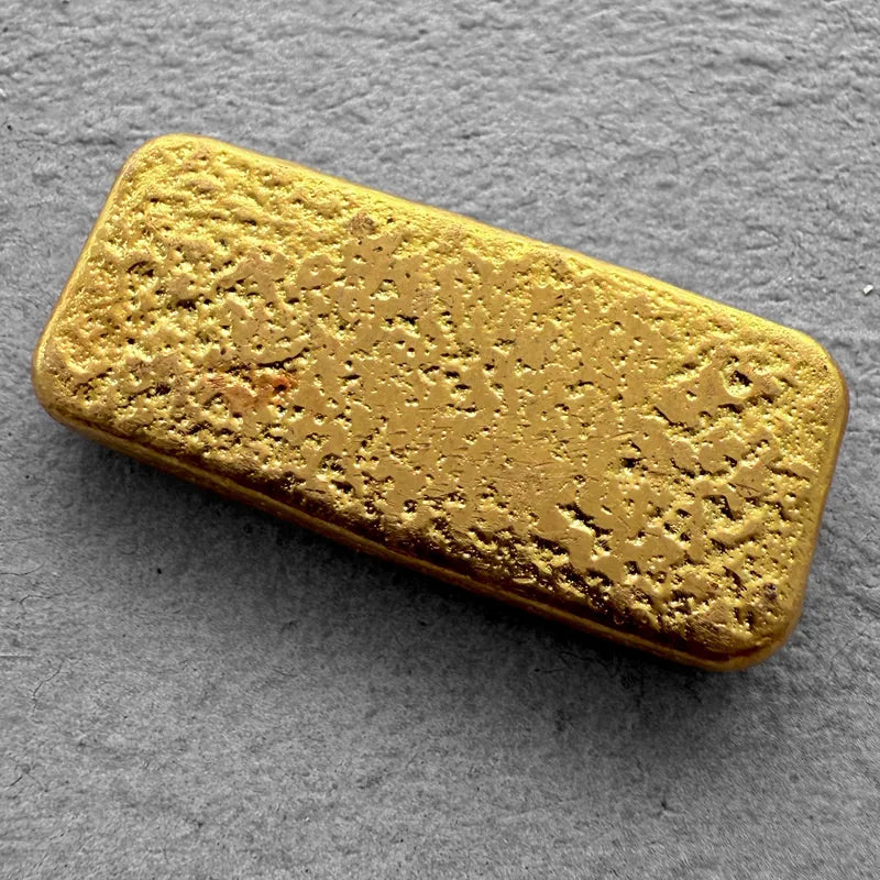 Vintage Engelhard 2 oz Gold Poured Bar 2oz - No Serial - Error double struck