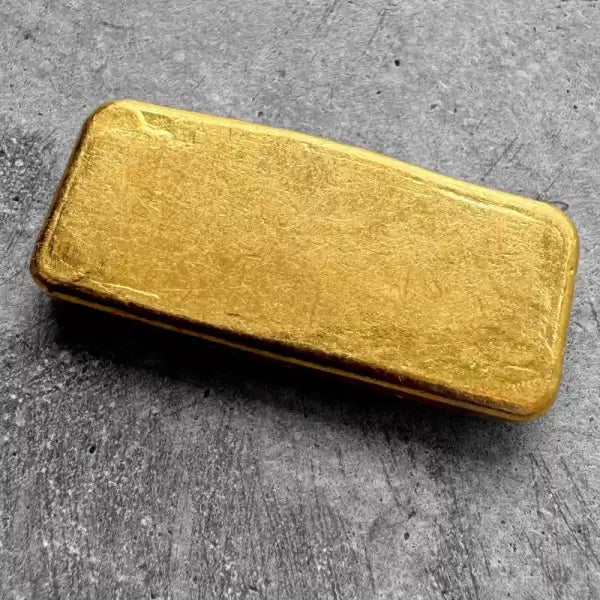 Vintage Engelhard 2 oz Gold Poured Bar 2oz - Scarce Early .999 style