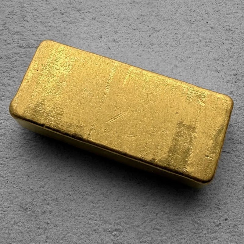 Vintage Engelhard 3.215 oz Gold Poured Bar .9990 - Stunning pour lines