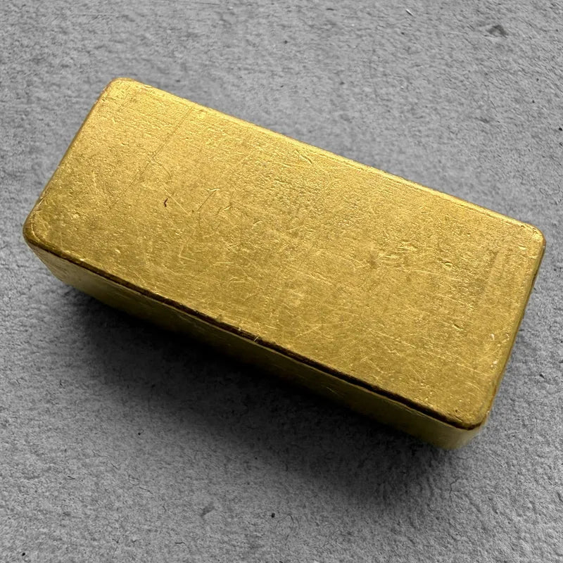 Vintage Engelhard 5 oz Gold Poured Bar .9999 5oz