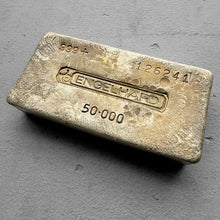 Load image into Gallery viewer, Vintage Engelhard 50 oz .999 Silver Bar - Nice toning!
