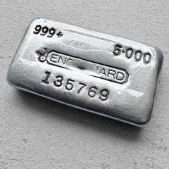 Vintage Engelhard 5oz Silver Pour bar