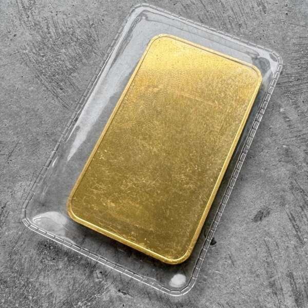 Vintage Engelhard 5 oz Gold Bar .9999 5oz - Perfectly Sealed