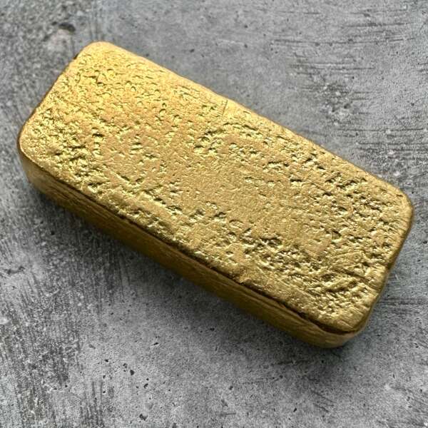 Vintage Engelhard Gold Poured Bar .9999 3.217 oz