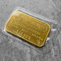 Vintage Engelhard Industries Canada 2 oz Gold struck Bar .9999 2oz