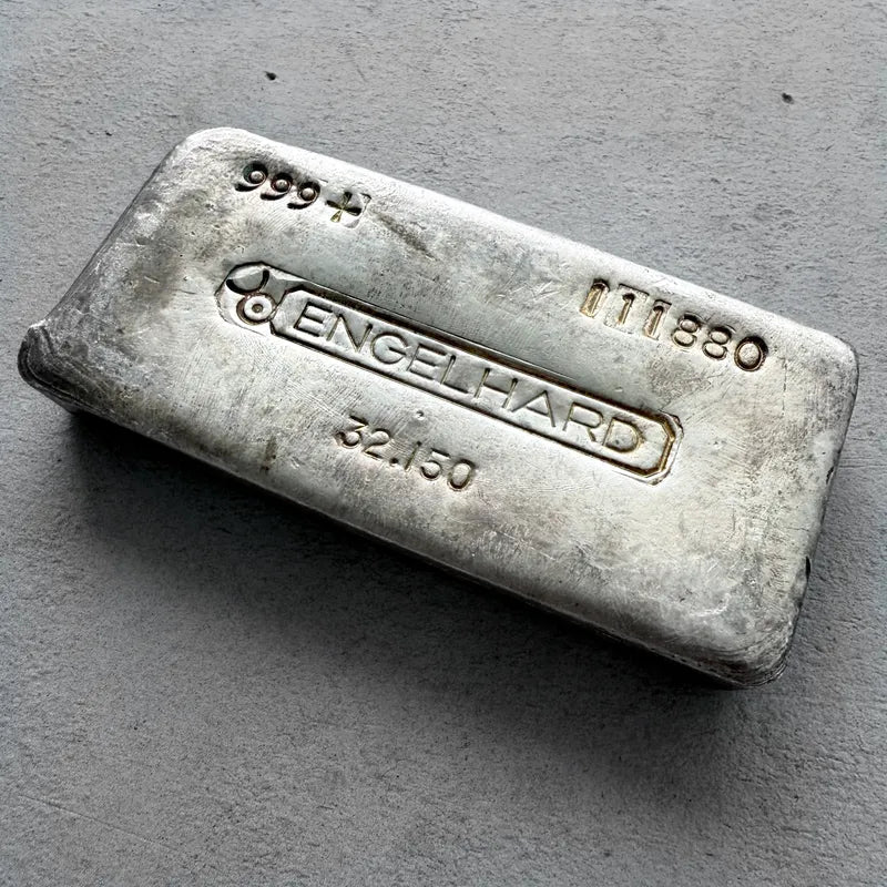 Vintage Engelhard Kilo Silver bar