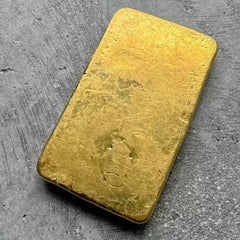 Vintage Engelhard London 5 oz Gold Poured Bar .9999 5oz