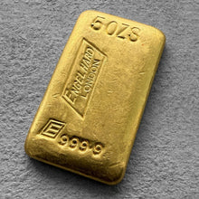 Load image into Gallery viewer, Vintage Engelhard London 5oz Gold bar

