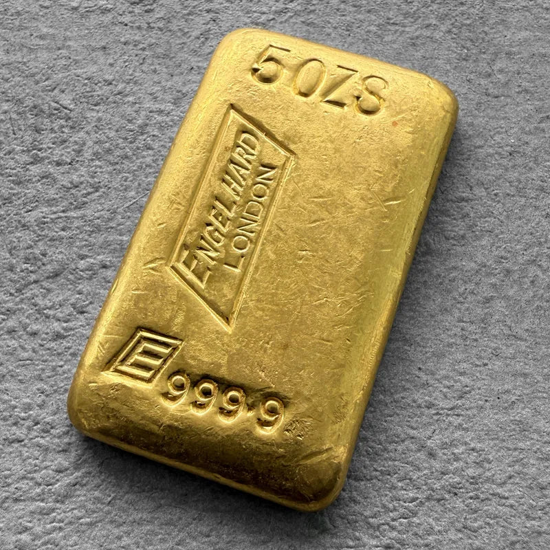 Vintage Engelhard London 5oz Gold bar
