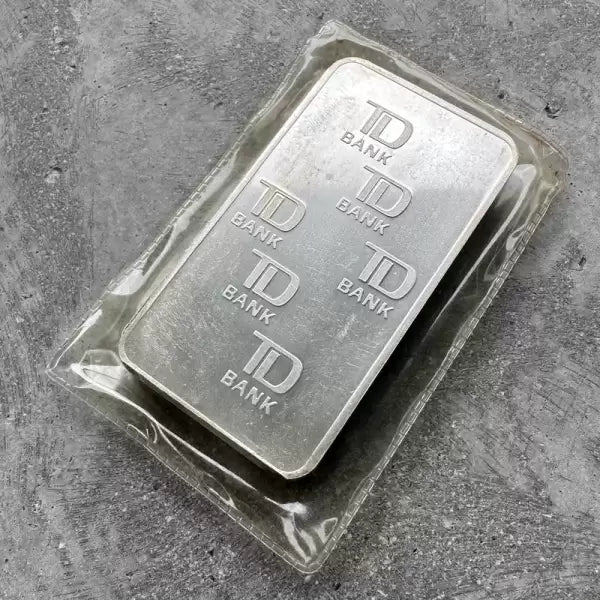 Vintage Engelhard Toronto Dominion Bank 10 oz .999 Silver TD Bar
