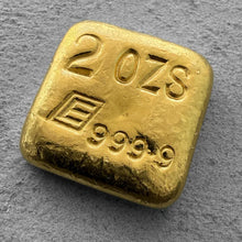 Load image into Gallery viewer, Vintage Engelhard square 2 oz Gold poured Bar
