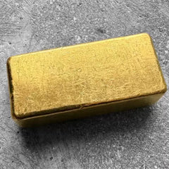 Vintage Engelhard 5 oz Gold Poured Bar .9999 5oz