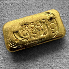 Vintage IRSCO 2 oz Gold Poured Bar 2oz - RARE