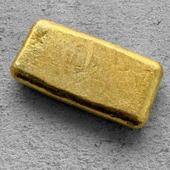 Vintage JMC Johnson Matthey Company 2 oz Gold Poured Bar 2oz