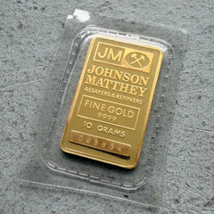 Vintage Johnson Matthey 1/4oz Gold Bar .9999 Sealed in Plastic