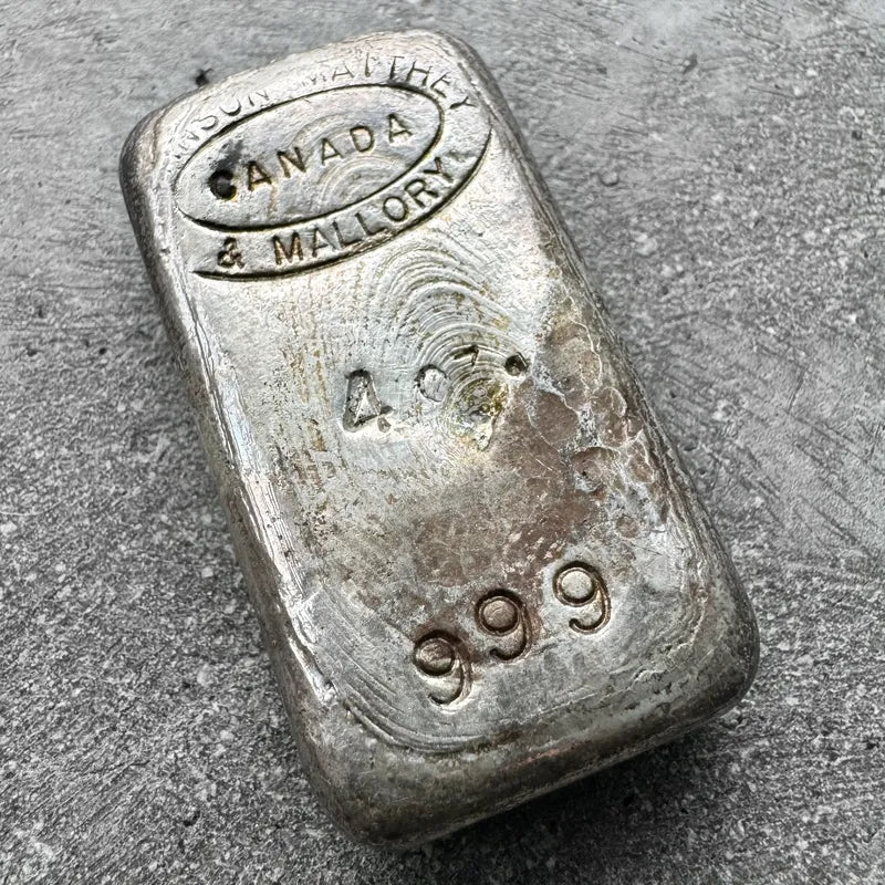 Vintage Johnson Matthey Mallory 4oz