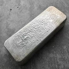Load image into Gallery viewer, Vintage Johnson Matthey 100 oz .999 Silver Poured Bar TD Bank - Stunning toning
