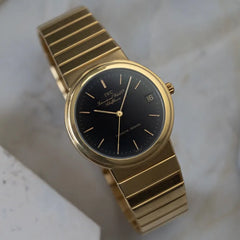 Vintage Mens IWC 18K Yellow Gold 9707 - Integrated Bracelet - Porsche Design