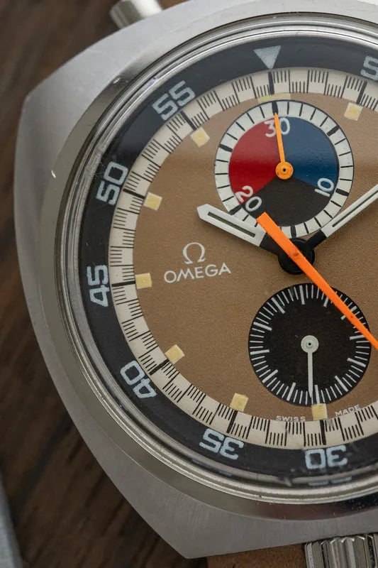 Vintage Omega Seamaster Bullhead 146.011 - Unpolished -Chocolate Tropical dial!