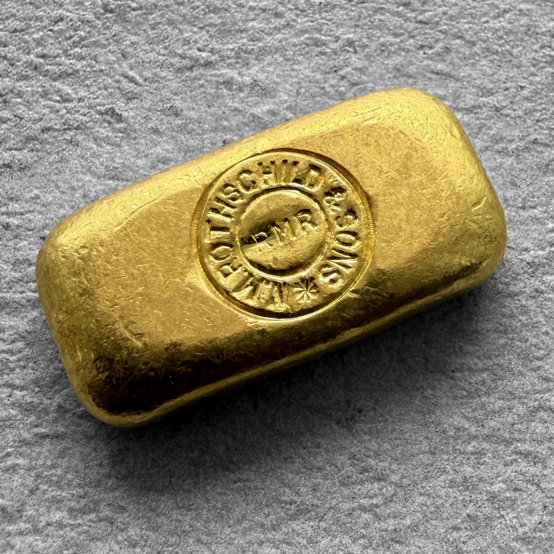 Vintage Rothschild 1 oz Gold Poured Bar 1oz - Rothschild Family History