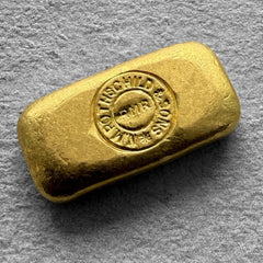 Vintage Rothschild 1 oz Gold Poured Bar 1oz - Rothschild Family History