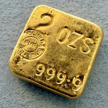 Load image into Gallery viewer, Vintage Rothschild 2 oz Gold Poured Square Bar 2oz - Rothschild Family History

