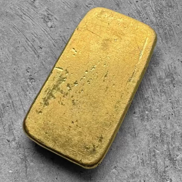 Vintage Rothschild & Sons 3.215 oz Gold Poured Bar 100 gram