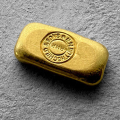 Vintage Rothschild 1 oz Gold Poured Bar 1oz - Rothschild Family History