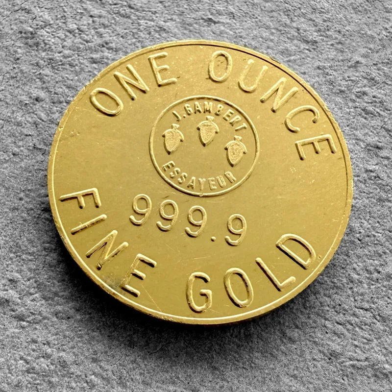 Vintage Swiss Bank Corporation 1872 1 oz Gold round .9999 1oz