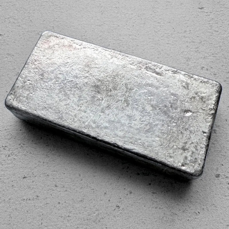 Vintage 20 oz .999 Silver JMC Johnson Matthey Company Poured bar