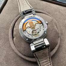 Load image into Gallery viewer, Harry Winston Premier Excenter Retrogrades Automatic Diamond Blue Dial
