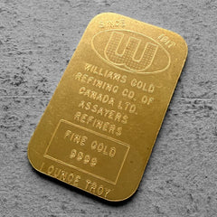 Williams Gold Refining Canada 1 oz Gold Bar .9999