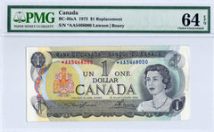 1973 Bank of Canada *AA Replacement - PMG UNC-64 EPQ