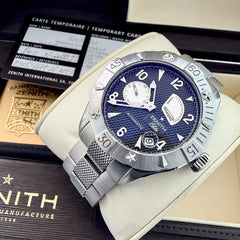 Zenith Defy Power Reserve black dial  03.0516.685 – Box + Papers