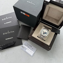 Load image into Gallery viewer, Zenith El Primero 03.2041.4052/69.C496 Striking 10th Box + Papers -with stickers
