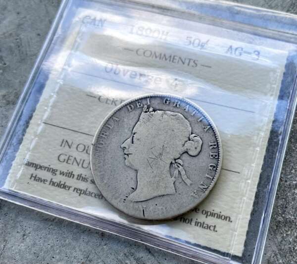 Canada Key Date 1890-H 50 Cents ICCS AG-3