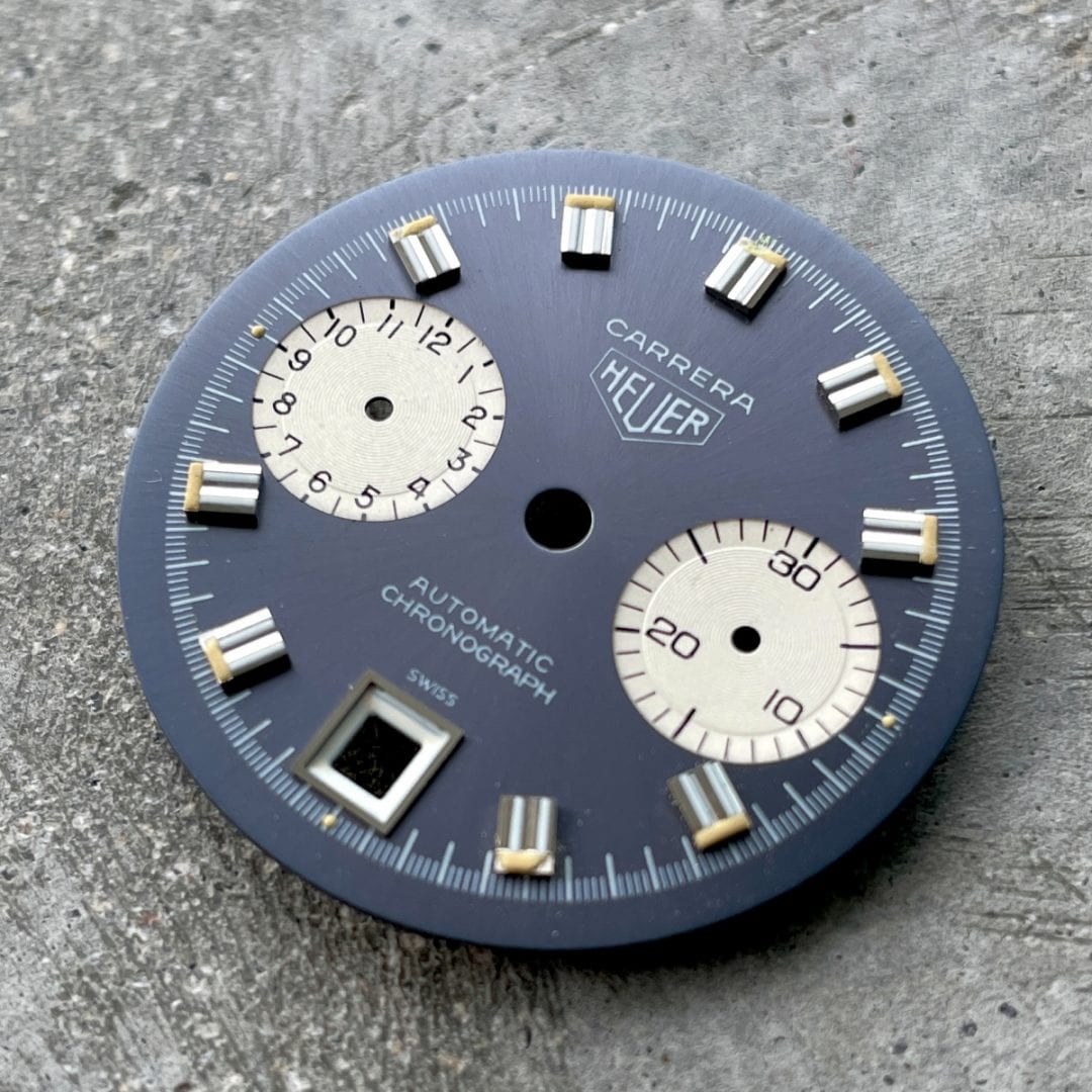 Factory Original Carrera Heuer Automatic Chronograph Greyish Blue Dial