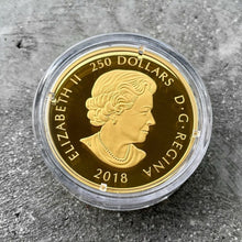 Load image into Gallery viewer, 2018 Canada $250 .9999 Gold Coin - The Magnificent Maple with Diamond
