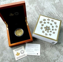 Load image into Gallery viewer, 2018 Canada $250 .9999 Gold Coin - The Magnificent Maple with Diamond
