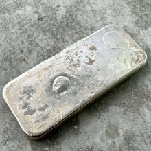 Load image into Gallery viewer, Johnson Matthey 1/2 Kilo .999 Silver Poured Bar 500 Gram - Pretty Pour Lines
