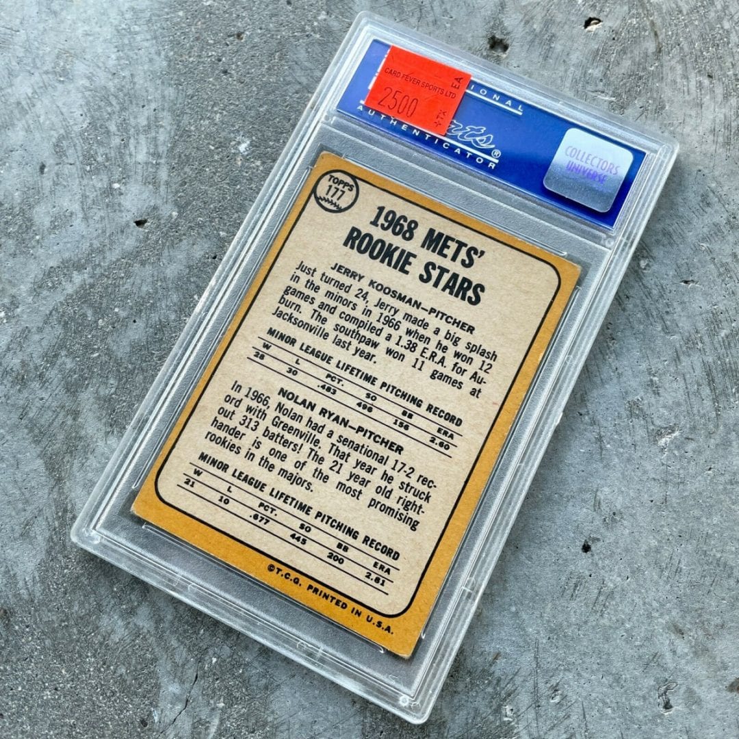 1968 Jerry Koosman & Nolan Ryan Topps Traded - PSA 4