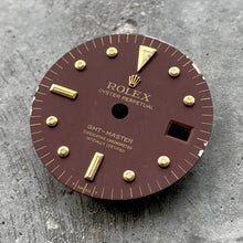 Load image into Gallery viewer, Original Rolex GMT Master Nipple Dial Chocolate Brown 1675 16758 16853 Beyeler
