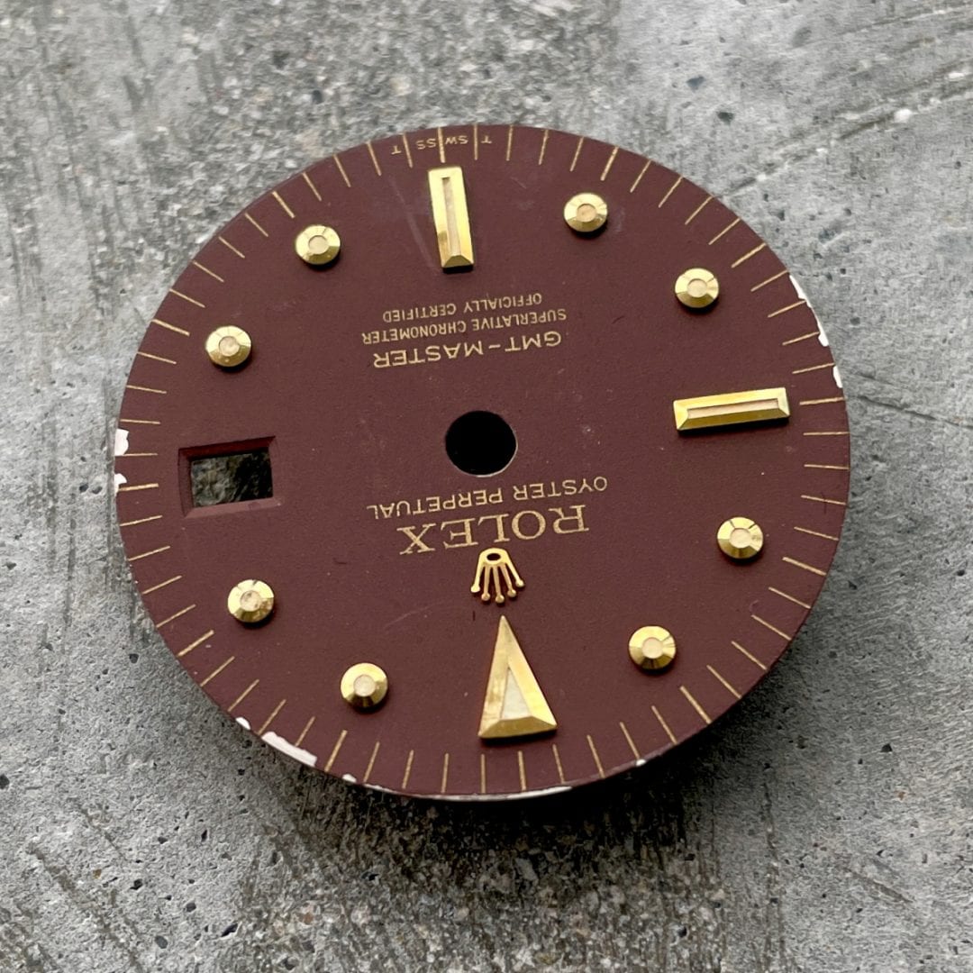 Original Rolex GMT Master Nipple Dial Chocolate Brown 1675 16758 16853 Beyeler