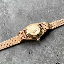 Load image into Gallery viewer, 1974 Rolex President Rose Gold 6917 New Old Stock Green Diamond Stella Dial NOS
