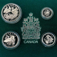 2002 Platinum Canada 1.85oz Proof Coin Set - Low Mintage - Great Blue Heron