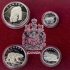 1990 Platinum Canada 1.85oz Proof Coin Set - Canadian Polar Bear