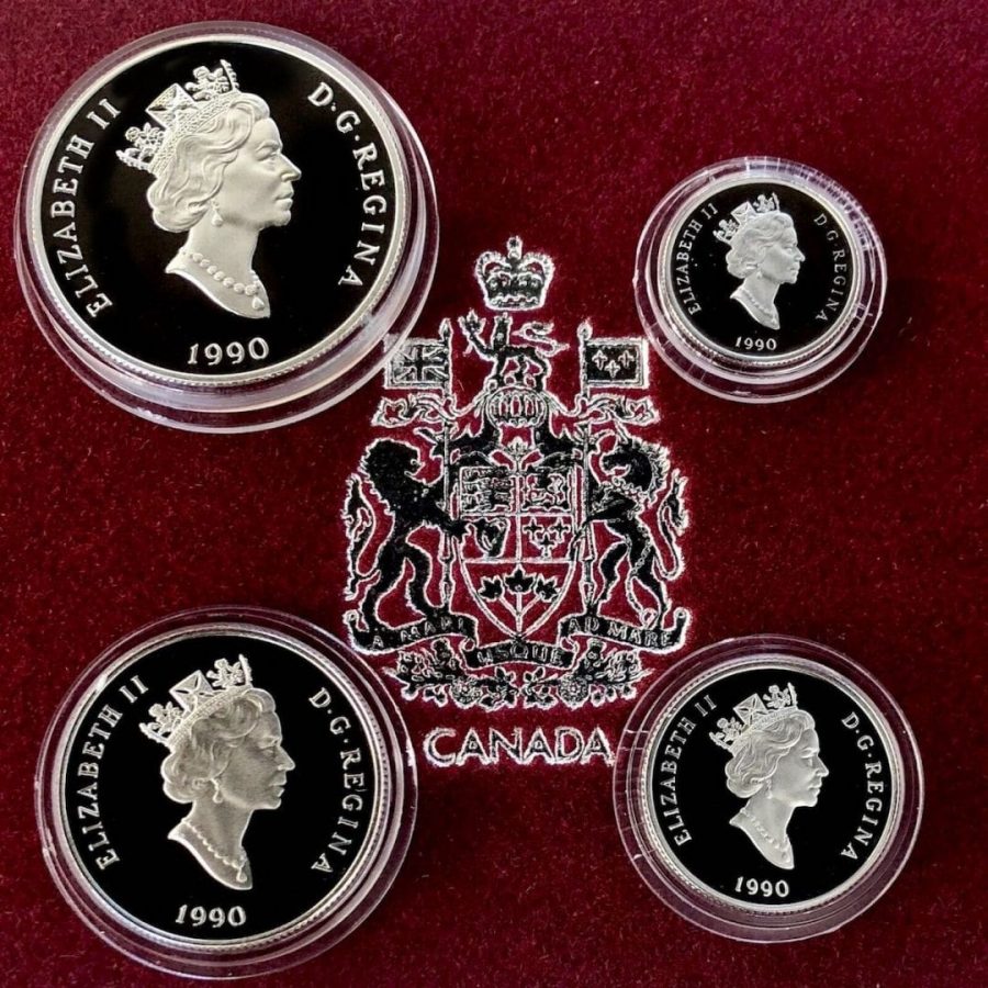 1990 Platinum Canada 1.85oz Proof Coin Set - Canadian Polar Bear