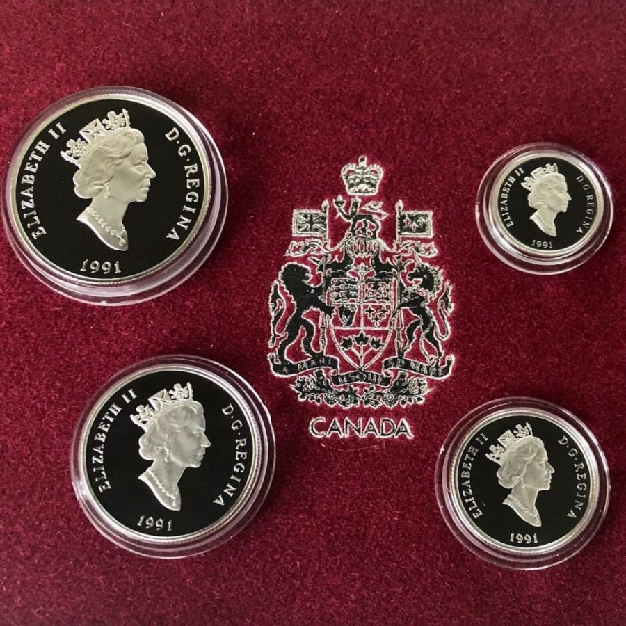 1991 Platinum Canada 1.85oz Proof Coin Set - Low Mintage - Snowy Owl